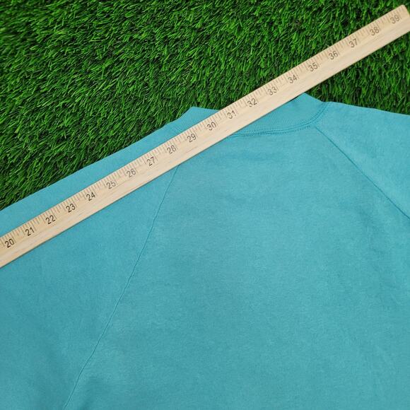 Vintage 80s Ski Sweatshirt Womens Large 20x25 Blue - Picture 5 of 12